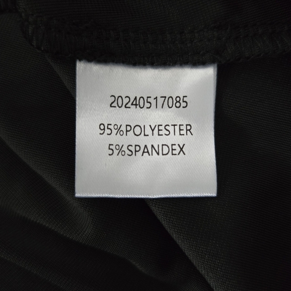 BLANK Black Asymmetrical Velour Jumper Dress. Size Large. New. - Picture 7 of 9